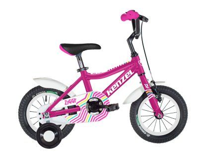 Kolo Kenzel Ziggy girl RF12 2024 (Barva růžová, Velikost rámu 17 cm, Průměr kol 12”)