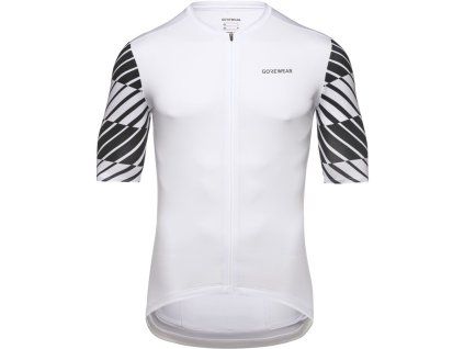 230947 gore swiftride optical jersey mens white black m