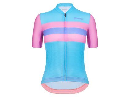 Dámský dres SANTINI Eco Sleek New Bengal Blue - S (Veľkosť S)