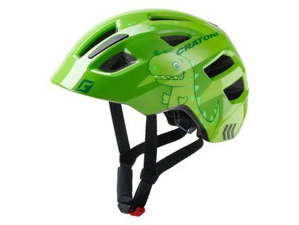 Detská prilba CRATONI Maxster Dino Green Glossy - S/M (51-56cm) (Veľkosť S)