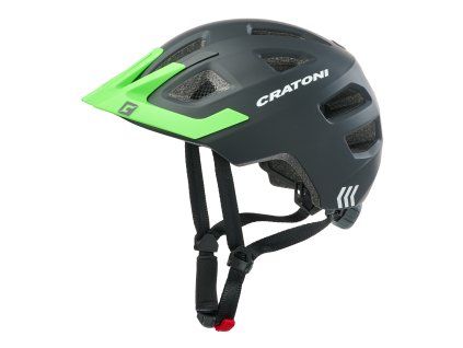 Detská prilba CRATONI Maxster Pro Black/neonGreen Matt - XS/S (46-51cm) (Veľkosť XS)