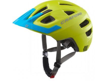 Detská prilba CRATONI Maxster Pro Lime/Blue Matt - S/M (51-56cm) (Veľkosť S)