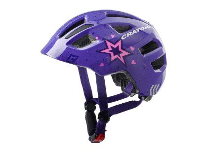 Detská prilba CRATONI Maxster Star Purple Glossy - XS/S (46-51cm) (Veľkosť XS)