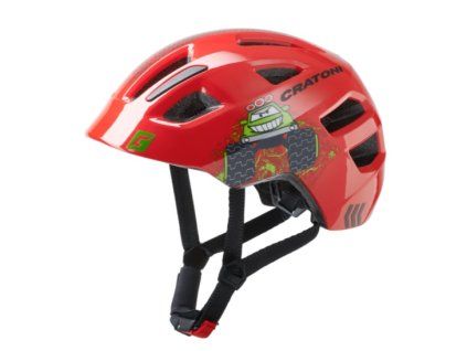Detská prilba CRATONI Maxster Truck Red Glossy - XS/S (46-51cm) (Veľkosť XS)