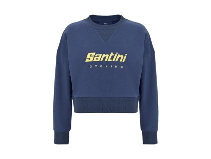 kratka damska mikina santini brand blue o