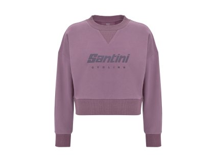 kratka damska mikina santini brand pink o
