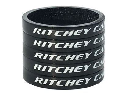podlozky ritchey spacers wcs carbon black ud glossy 1 1 8 5mm x 5pc o