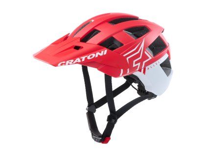 Prilba CRATONI AllSet Pro Red/White Matt - S/M (54-58cm) (Veľkosť S)