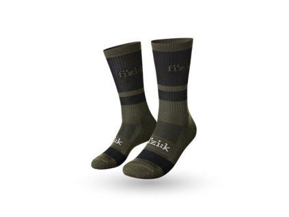 FIZIK PONOŽKY OFF-ROAD ARMY/BLACK M (Veľkosť M)