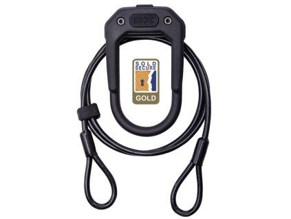 258553 hiplok kotva dx plus all black with 2m cable
