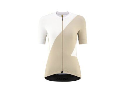 MAVIC DÁMSKÝ DRES S KRÁTKÝM RUKÁVEM AKSIUM GRAPHIC BIG M/WHITE PEPPER S (Veľkosť S)