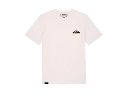 PEATY'S PUBWEAR TRIKO S KRÁTKÝM RUKÁVEM SUNSET VINTAGE WHITE S (Veľkosť S)