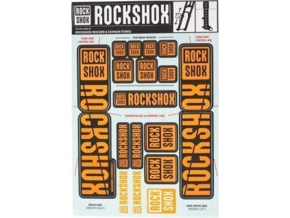 260533 rockshox decal kit 35mm dc ne02 orange