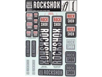251239 rockshox decal kit 35mm dc white