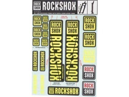 258757 rockshox decal kit 35mm ne01 yellow