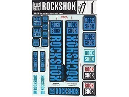 262294 rockshox decal kit 35mm water blu