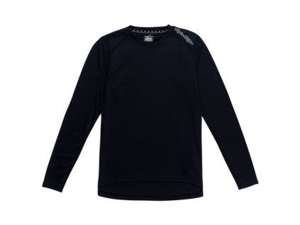 TLD DÁMSKÝ DRES S DLOUHÝM RUKÁVEM LILIUM MONO BLACK XS (Veľkosť XS)