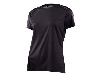 TLD DÁMSKÝ DRES S KRÁTKÝM RUKÁVEM LILIUM BLACK XS (Veľkosť XS)