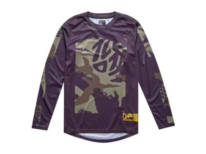 247198 tld detsky dres s dlouhym rukavem flowline confined black xl