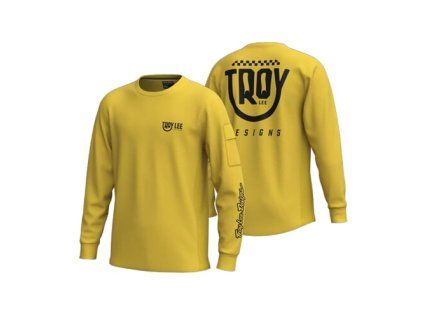 TLD DĚTSKÝ DRES S DLOUHÝM RUKÁVEM RUCKUS RIDE TEE EYEZ SAFRON S (Veľkosť S)
