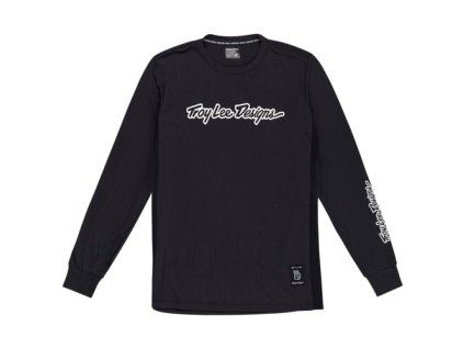 TLD DĚTSKÝ DRES S DLOUHÝM RUKÁVEM SKYLINE RIDE TEE SIGNATURE BLACK XS (Veľkosť XS)