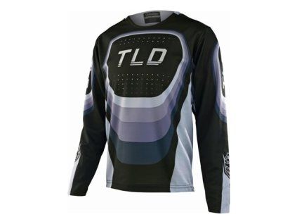 TLD DĚTSKÝ DRES S DLOUHÝM RUKÁVEM SPRINT REVERB BLACK S (Veľkosť S)