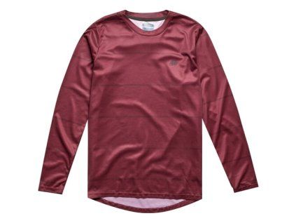 TLD DRES S DLOUHÝM RUKÁVEM FLOWLINE REVERT WINE S (Veľkosť S)