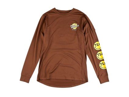 TLD DRES S DLOUHÝM RUKÁVEM RUCKUS RIDE TEE WHEELIES CHOCOLATE S (Veľkosť S)