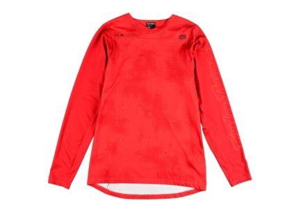 TLD DRES S DLOUHÝM RUKÁVEM SKYLINE CHILL SCATTERED FIRE ORANGE S (Veľkosť S)