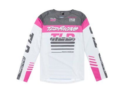 TLD DRES S DLOUHÝM RUKÁVEM SPRINT FIFTY-50 CHALK S (Veľkosť S)