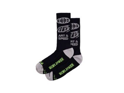 TLD PONOŽKY PERFORMANCE WORLDWIDE BLACK S/M (Veľkosť S/M)