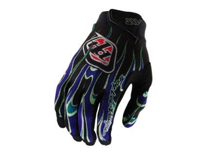 TLD RUKAVICE AIR TORCHED BLACK / PURPLE S (Veľkosť S)