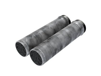260275 truvativ locking grips descendant ltgry blk mrbld