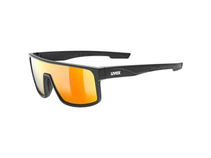 262366 uvex bryle lgl 51 black mat mir red