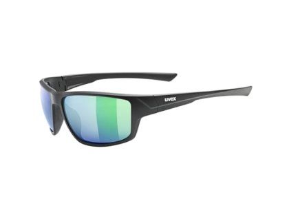 262300 uvex bryle sportstyle 230 black matt mir green