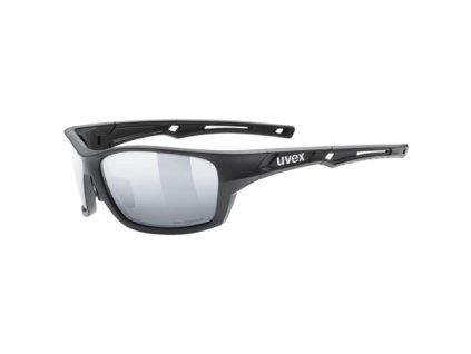251872 uvex bryle sportstyle 232 p black mat polavision mirror silver