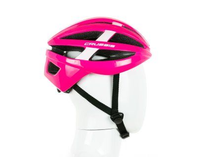 Crussis Cyklistická prilba 03011 – ružová farba (Obvod hlavy S vel. 50-55)