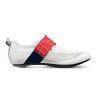 FIZIK TRETRY TRANSIRO HYDRA AEROWEAVE CARBON WHITE / RED - BLUE 43 (Veľkosť 43)