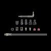 257851 sram am db hyd hose 2000mm threaded crimp