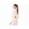 Crussis Crop Top dámsky dlhý rukáv ružová farba (Veľkosť XS)