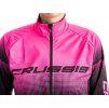 Crussis Cyklistická bunda No-Wind dámská čierno-ružová farba (Veľkosť XS)