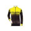 Crussis Cyklistická bunda No-Wind pánská čierno-žltá farba (Veľkosť S)