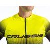 Crussis Cyklistický dres pánsky dlhý rukáv čierno-žltá farba (Veľkosť S)
